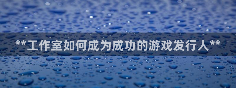 门徒娱乐能玩吗：**工作室如何成为成功的游戏发行人**