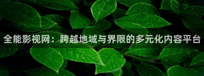 三米影视电视剧资源：全能影视网：跨越地域与界限的多元化内容平台